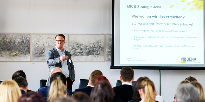 Carsten Müller beim Kick off zum Thema MIce & Convention in Jena
