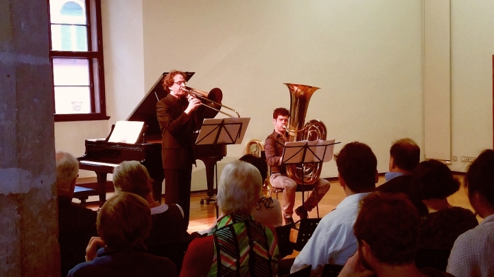 Posaune und Tuba höchst virtuos zum Klavier