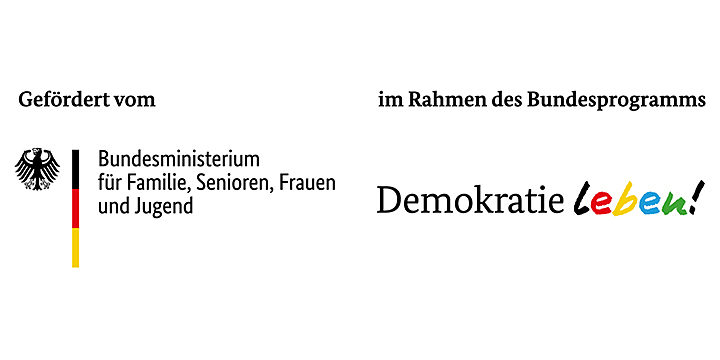 Wortbildmarke BMFSFJ / Programm Demokratie Leben