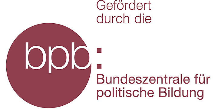 Wortbildmarke "Gefördert durch die Bundeszentrale für Politische Bildung"