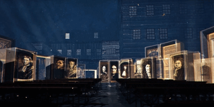 Ausschnitt aus der FullDome-Show zu Erhard Weigel