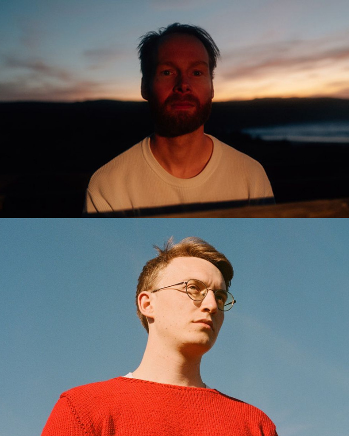 Collage mit einem Porträtbild von Enno Bunger und Marlo Grosshardt