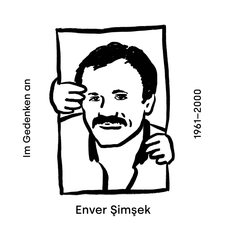 Zeichnung von Enver Simsek in Gedenken