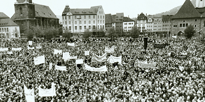 Jena zur Friedlichen Revolution  ©Stadtarchiv Jena