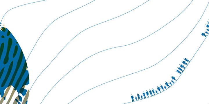 Great Transformation Grafik mit Weltkugel und Menschen  ©FSU Jena