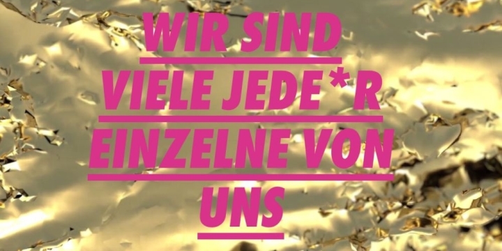 DIE VIELEN Slogan: Wir sind viele jede*r einzelne von uns  ©Die Vielen e.V.