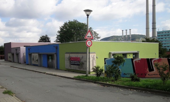 Der Jugendclub Hugo in Jena-Winzerla, in dem sich das NSU-Trio kennenlernte