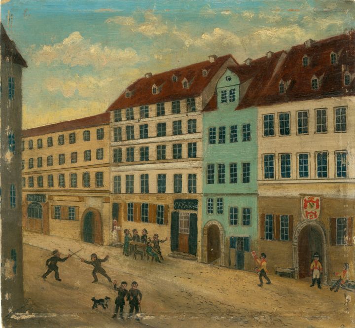 Historisches Bild einer Straßenansicht