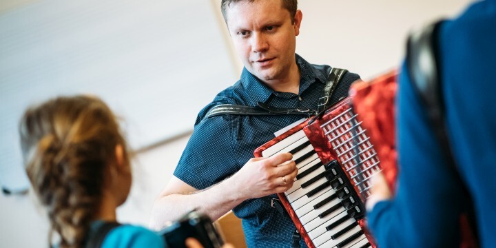 Akkordeonunterricht in der MKS Jena