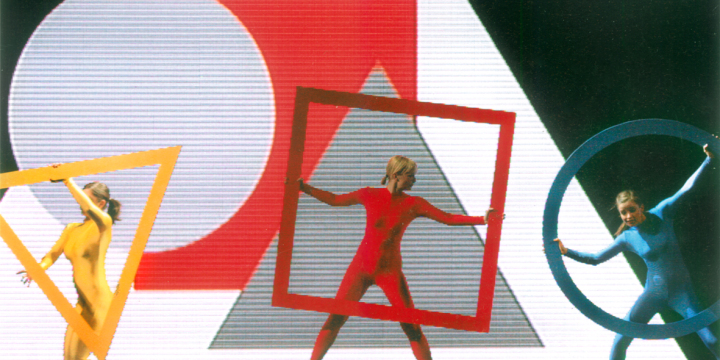 Tanztheater mit Farben und gemoetrischen Formen