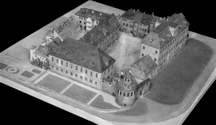 Modell vom Stadtschloss Jena