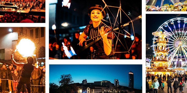 Collage aus Fotos verschiedener Veranstaltungen in Jena