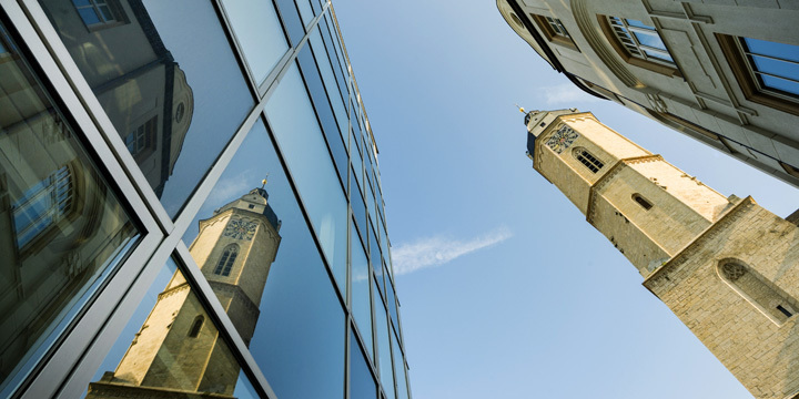 Stadtkirche_Spiegel  ©JenaKultur, A. Hub