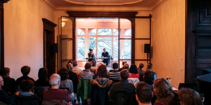 Lesung in der Villa Rosenthal mit Publikum