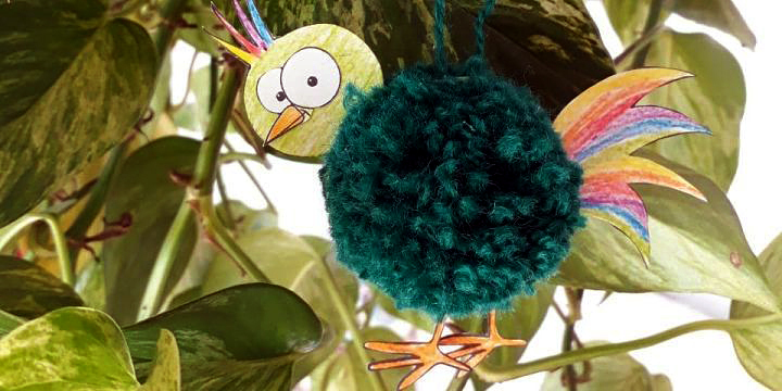 fertig gebastelter Paradiesvogel  ©JenaKultur