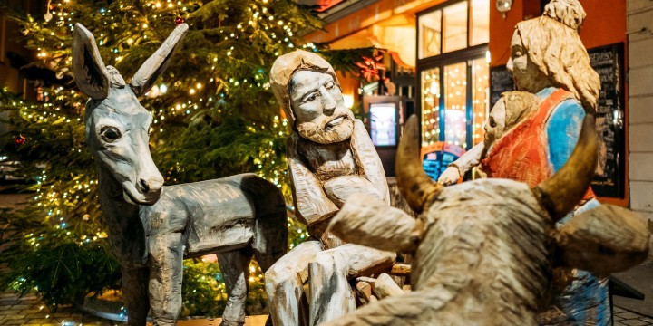 Holzfiguren einer Weihnachtskrippe in Jena  ©JenaKultur, C. Worsch