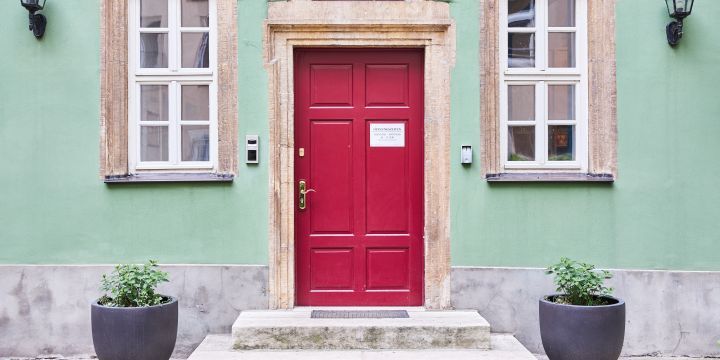 Eingang in das Romantikerhaus Jena  &copy;JenaKultur, K. Krampitz