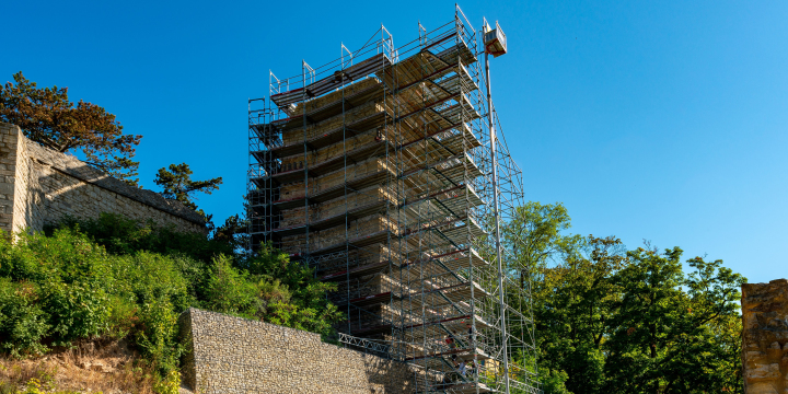 Lobdeburg_Gerüst1  ©JenaKultur, C. Häcker
