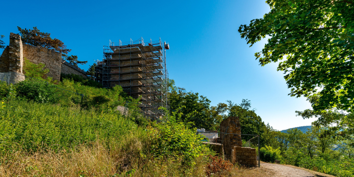 Lobdeburg_Gerüst2  ©JenaKultur, C. Häcker