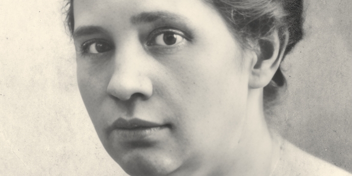 Historische Portraitaufnahme von Gertrud Morgner