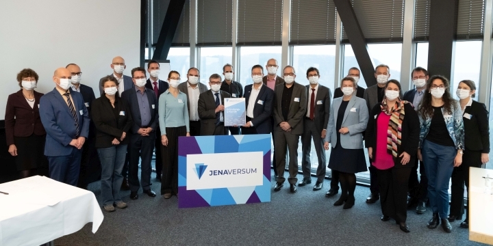 JenaVersum Mitglieder zur Gründung  ©Jens Meyer / FSU Jena