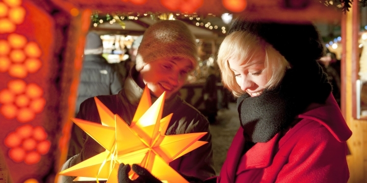 Jenaer Weihnachtsmarkt - Weihnachtsstern  ©JenaKultur, Foto: A. Hub