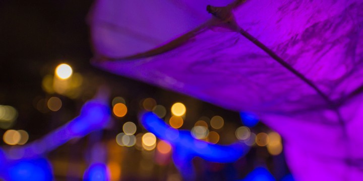 Leuchtende Installation bei der Langen Nacht der Wissenschaften in Jena  ©JenaKultur, A. Körbs