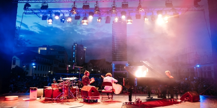 Kulturarena 2021 Marco Mezquida Trio auf der Bühne  ©Kulturarena, C. Worsch