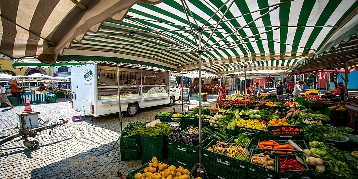 Stände auf dem Jenaer Marktplatz  ©JenaKultur, C. Häcker