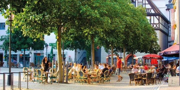 Gastronomie auf dem Marktplatz Jena
