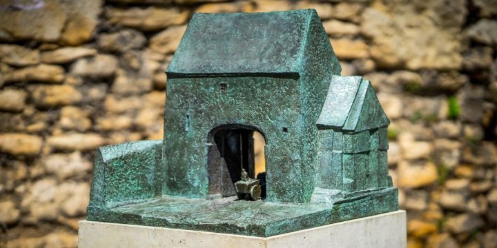 Modell vom alten Stadttor Jenas, dem Neutor