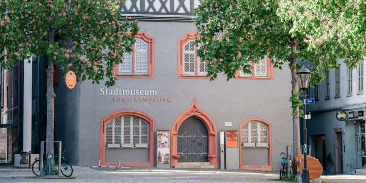Ausßenansicht der Göhre mit Stadtmuseum und Kunstsammlung Jena  &copy;JenaKultur, C. Worsch